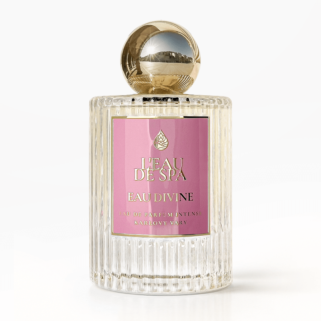 EAU DIVINE 100ml luxury niche perfume bottle from Karlovy Vary – exclusive spa fragrance gift with free shipping in EU