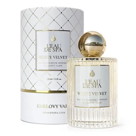 WHITE VELVET 100ml luxury niche perfume bottle from Karlovy Vary – exclusive spa fragrance gift with free shipping in EU